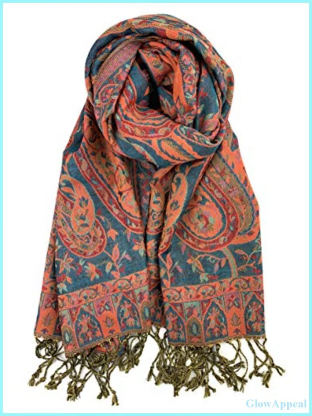 Luxury Pashmina Shawl Wrap Scarf 70% Pashmina 30% Silk Soft Warm Fringes
